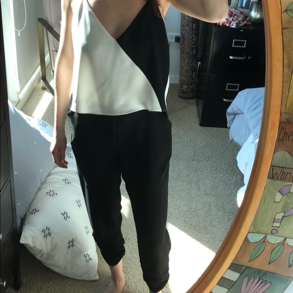 Parker Black and White Jumpsuit